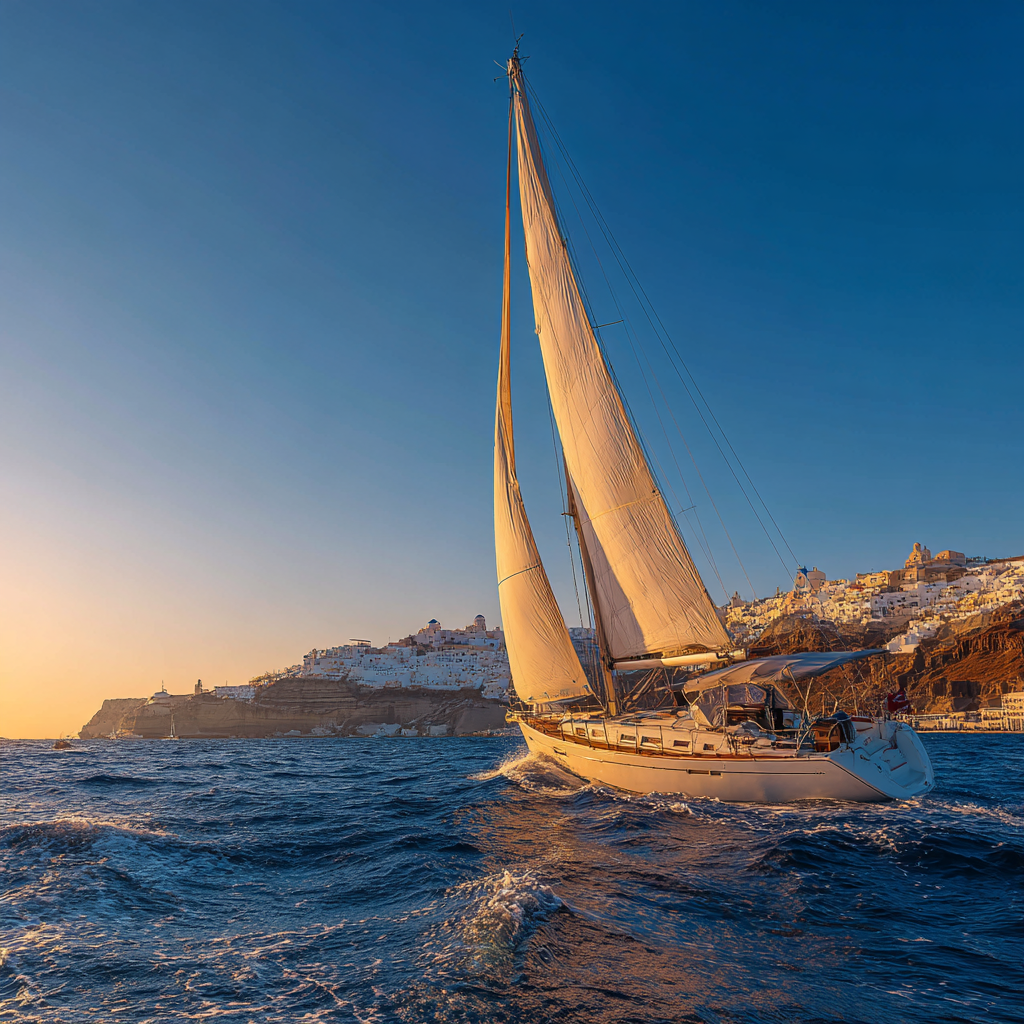 Side view of Mojito at sunset.